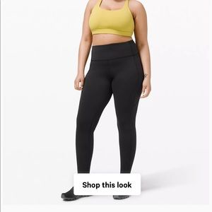 Lululemon fast and free in black